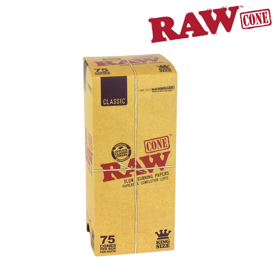 RAW Classic Pre-Rolled Cones King Size | 75 Cone Pack