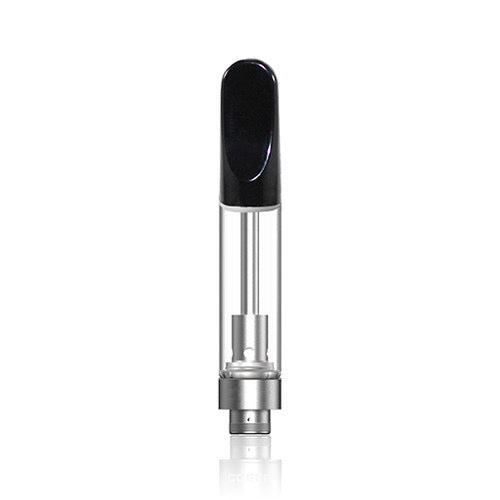 Glass Vaporizer Cartridge /w Ceramic Coil & 2mm hole - BLACK