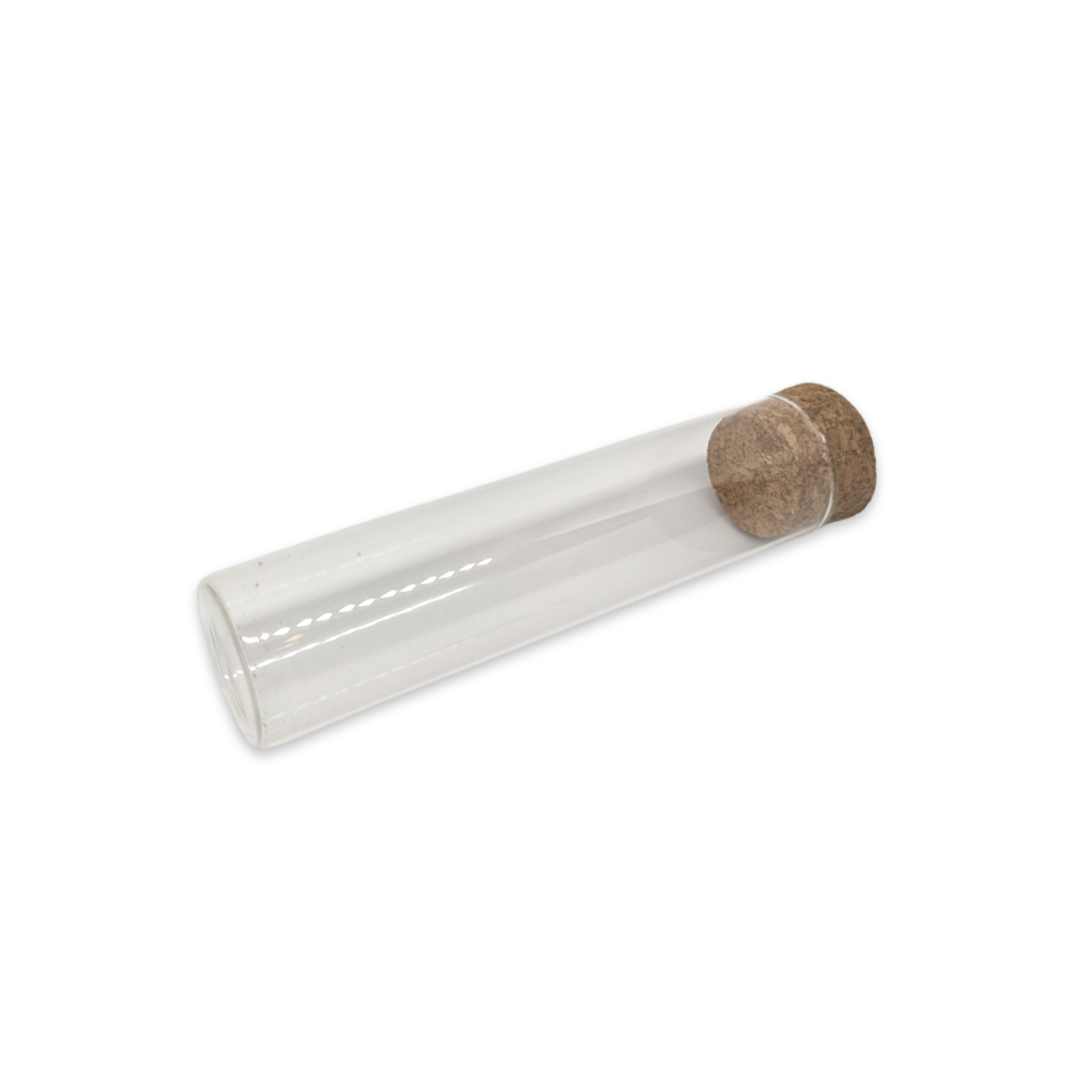 Glass Pre-Roll Tubes w/ Cork Cap | Wide | 115mm x 30mm
