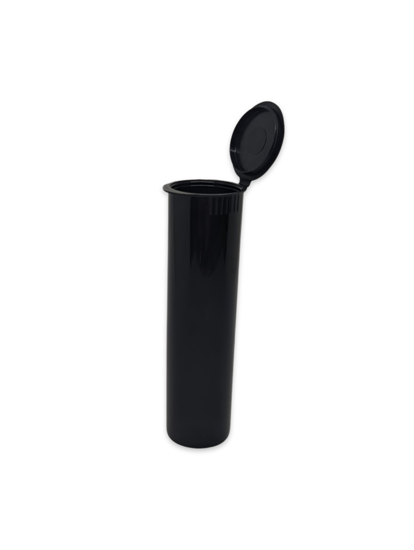 Wide Pop Top Opaque Plastic Pre-roll Tubes | 116mm x 30mm | Child Resistant | Black