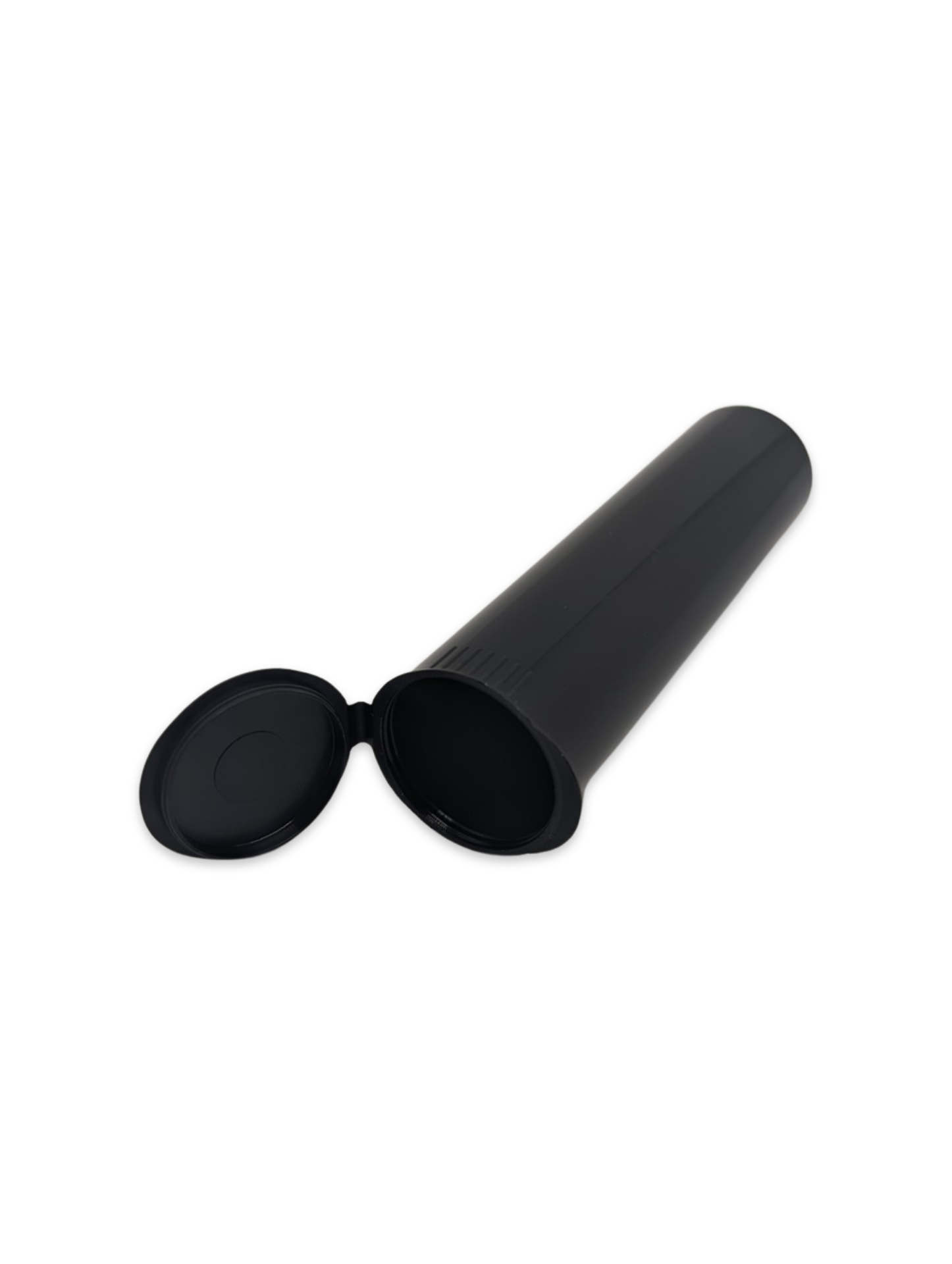 Wide Pop Top Opaque Plastic Pre-roll Tubes | 116mm x 30mm | Child Resistant | Black