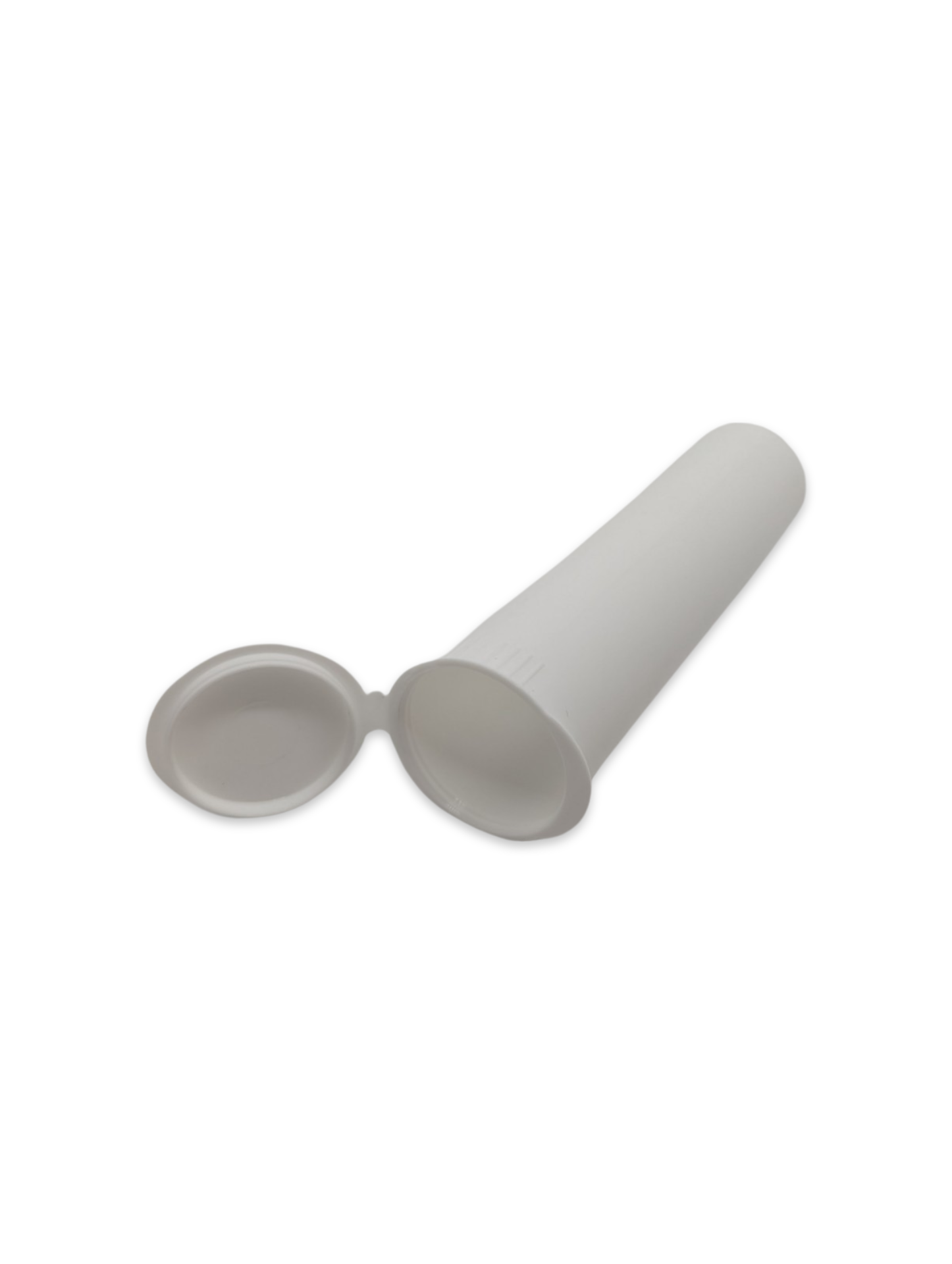 Wide Pop Top Opaque Plastic Pre-roll Tubes | 116mm x 30mm | Child Resistant | White