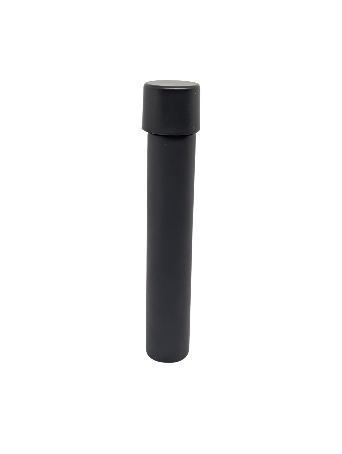 Glass Pre-Roll Tube w/ CR Screw Cap | 115mm | Child Resistant | Matte Black