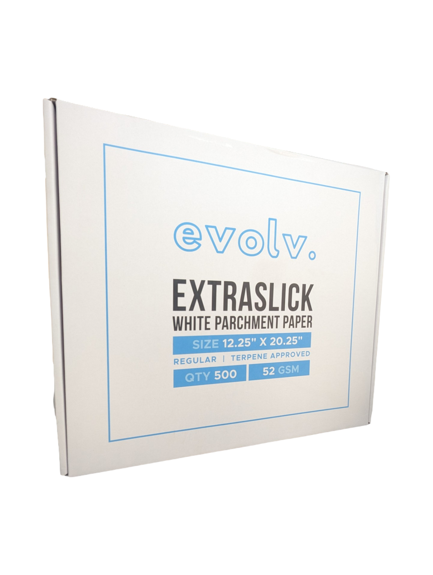 EVOLV | Rosin Press Parchment Sheets | Unrefined & Extra-Slick Sheets | 12.25"x20.25" | 500 Count