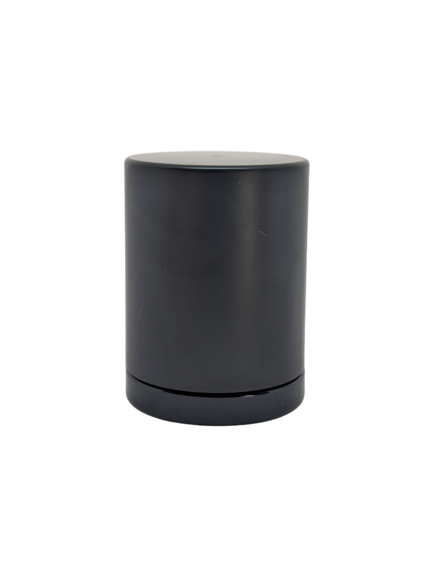 THE ROGUE | 9ml Round Glass Tall Shoulderless Screw Top Jars | Child Resistant Lid | Black Glass, Tall Black Lid