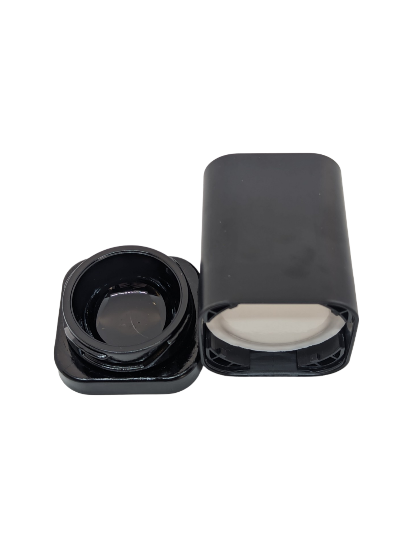 THE LOGIC | 9ml Square Glass Tall Shoulderless Screw Top Jars | Child Resistant Lid