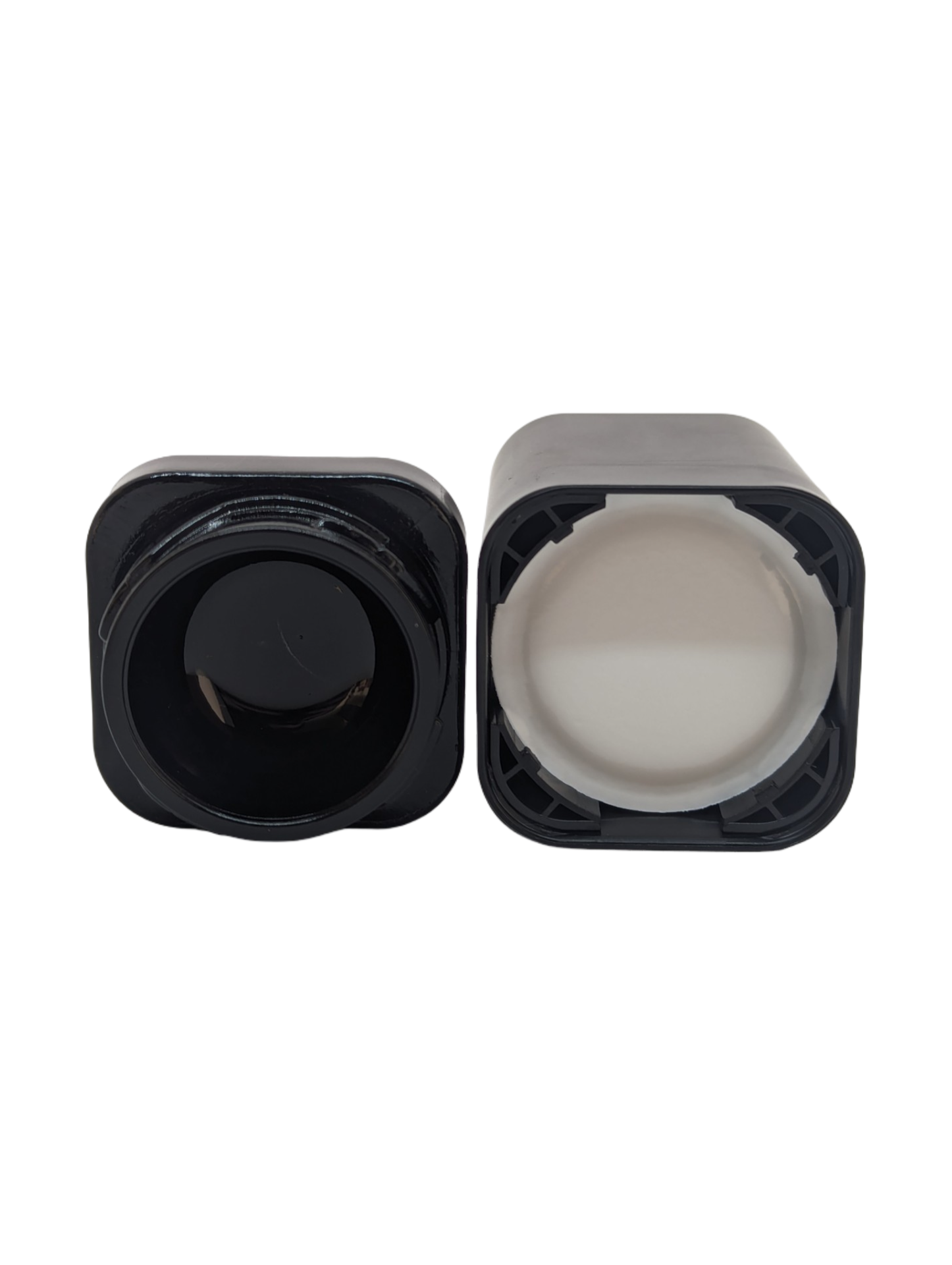 THE LOGIC | 9ml Square Glass Tall Shoulderless Screw Top Jars | Child Resistant Lid