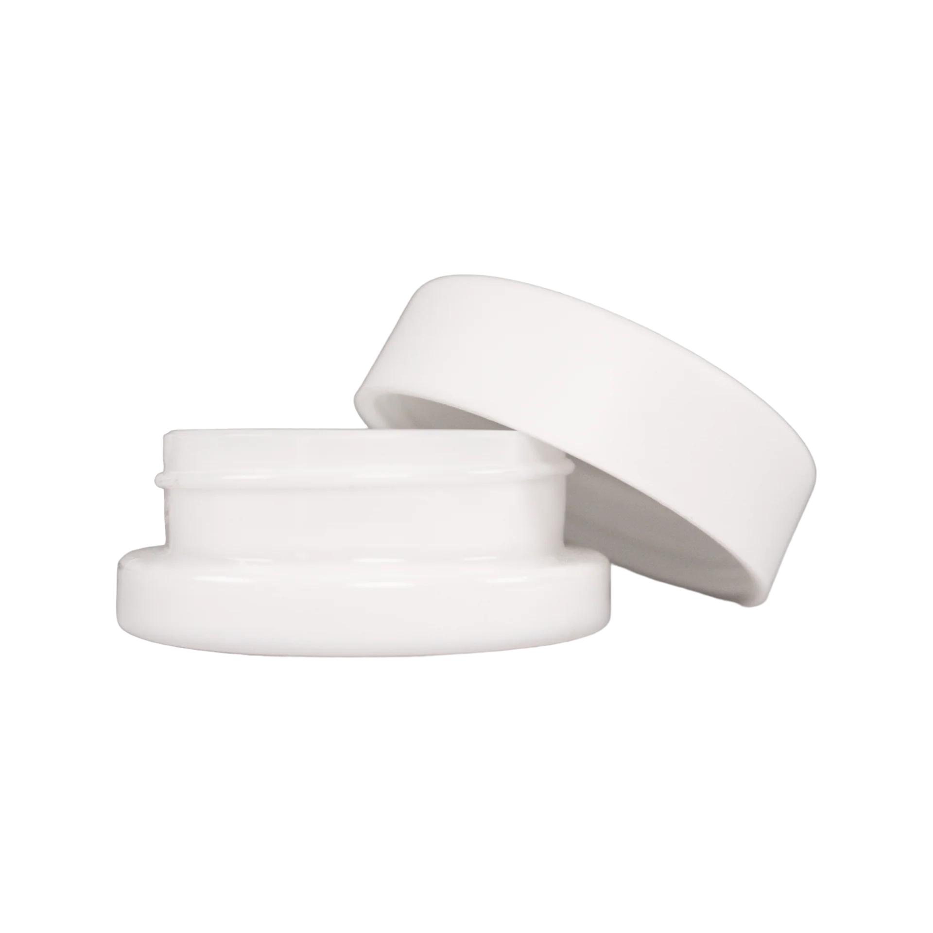 15 ml White Glass Jars | Shoulderless & Screw Top For Concentrates | White CR Cap | Baller Jar