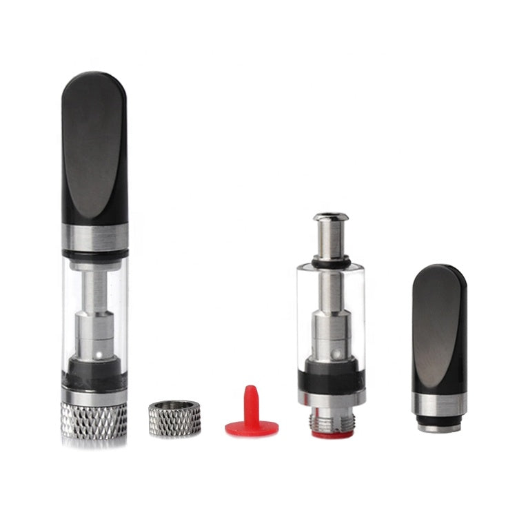 Glass Vaporizer Cartridge /w Ceramic Coil & 2mm hole (Press-on Tips)
