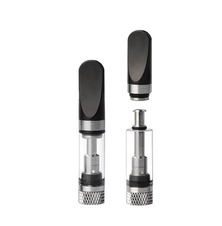 Glass Vaporizer Cartridge /w Ceramic Coil & 2mm hole (Press-on Tips)