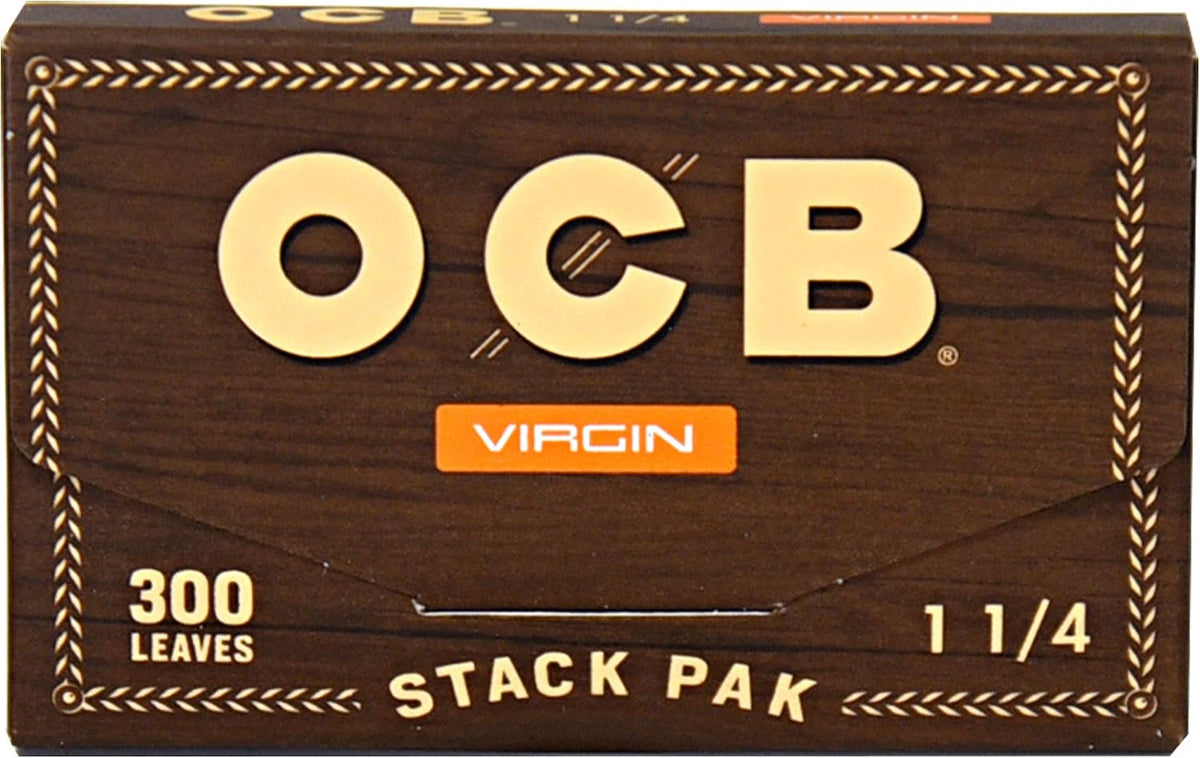 OCB Virgin Unbleached Rolling Papers | Size: 1 1/4 | 300's
