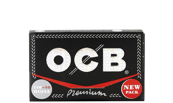 OCB Premium Black Rolling Papers | Size: 1 1/4 | 300's