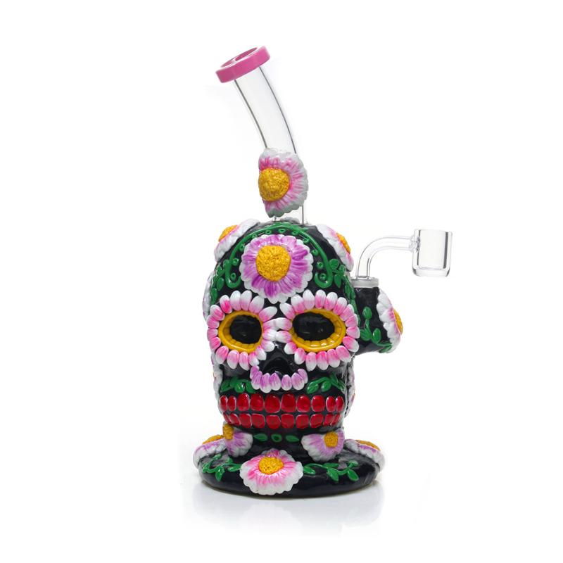 10" Skull Concentrate Dab Rig w/ 8 Arm Perc | PhoenixStar Glass