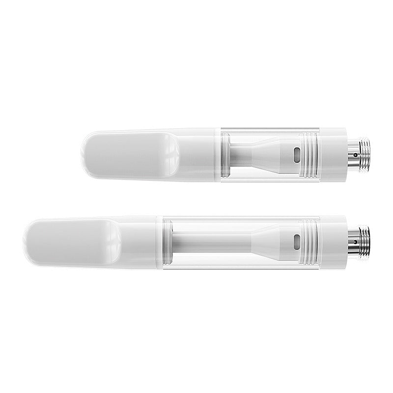 EVOLV 1.0ml Full Ceramic Core/ Glass Body Press-on Vaporizer Cartridge | White (HC Compliant)