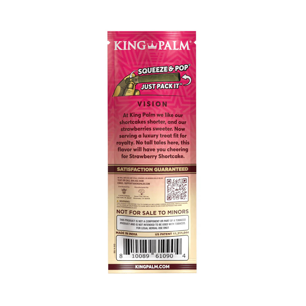King Palm Wraps | Mini Pre-Rolled Cones | Strawberry Shortcake