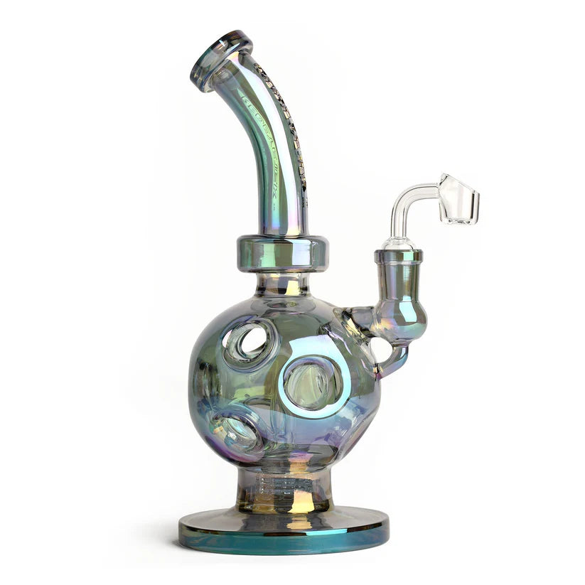 Red Eye Tek 11" Terminator Swiss Globe Concentrate Dab Rig Set | Metallic Green