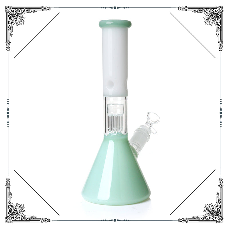 11" Beaker Base Glass Water Pipe Bong w/ 6 Arm Tree Perc | PhoenixStar Glass | Multiple Colours