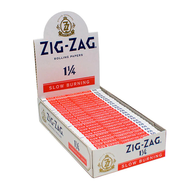 Zig Zag White Slow Burning Rolling Papers | Size: 1 1/4