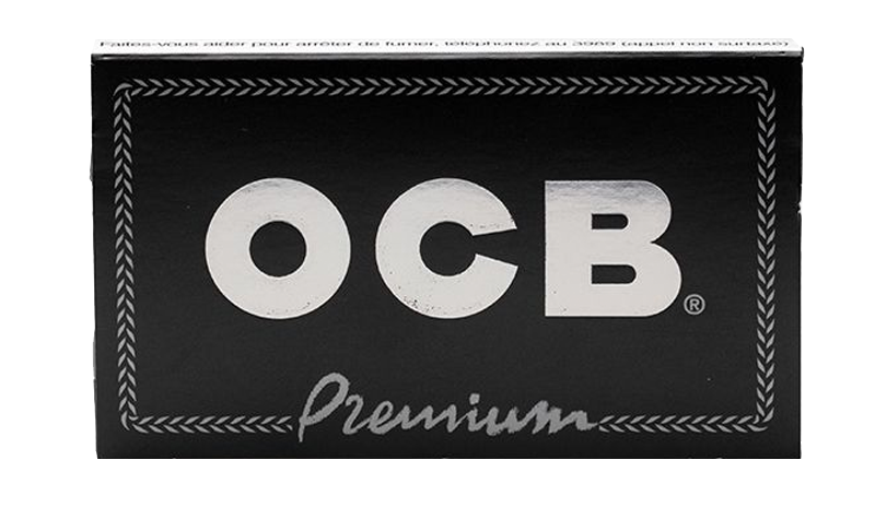 OCB Black Premium Rolling Papers | Size: Single Wide - Double Window