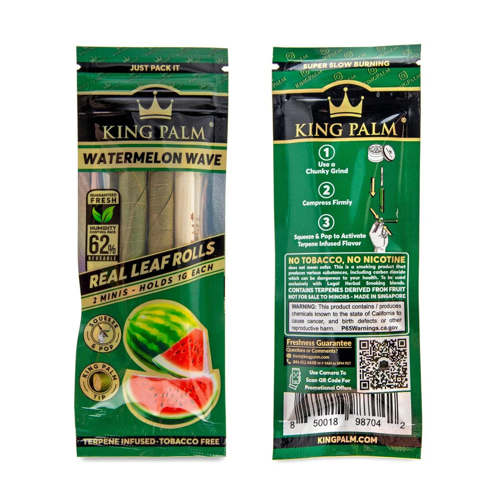 King Palm Wraps | Mini Pre-Rolled Cones | Watermelon