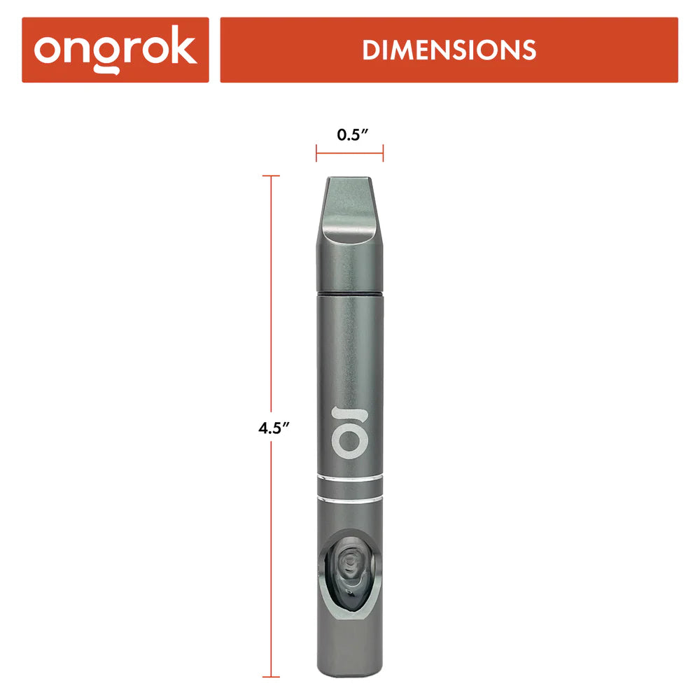 Ongrok Aluminum Meditation Hash Pipe | Multiple Colours
