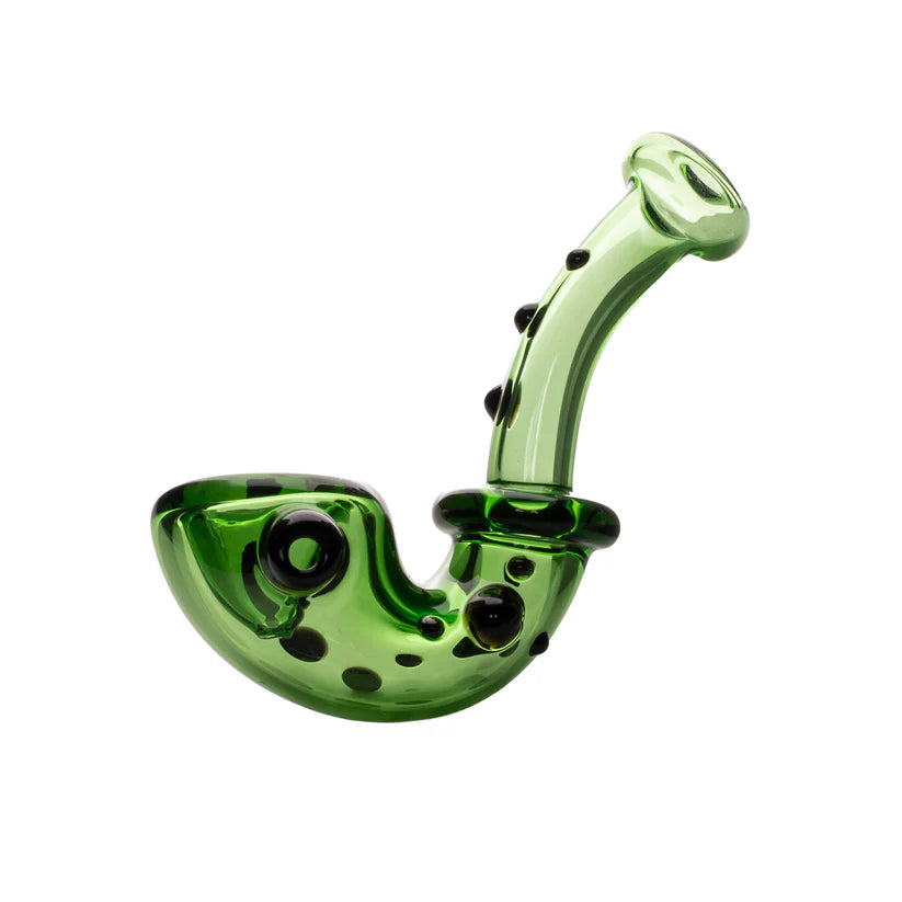 4" Knobby Sherlock Hand Pipe | Red Eye Glass | Multiple Variations
