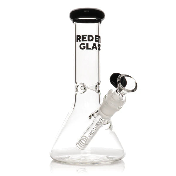8" Beaker Base Water Pipe Bong | Red Eye Glass | Multiple Colours