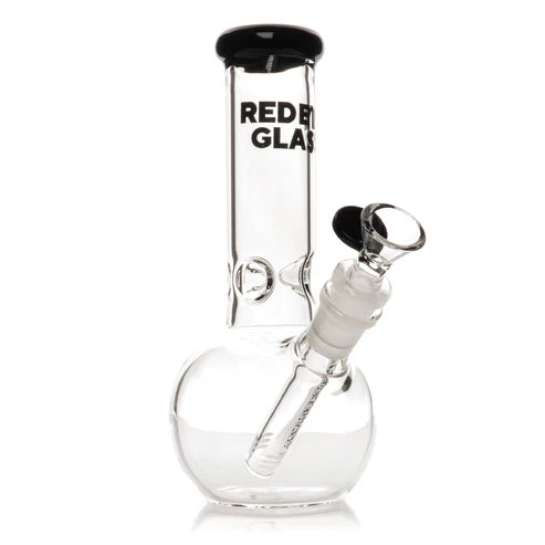 8" Bubble Base Water Pipe Bong | Red Eye Glass | Multiple Colours