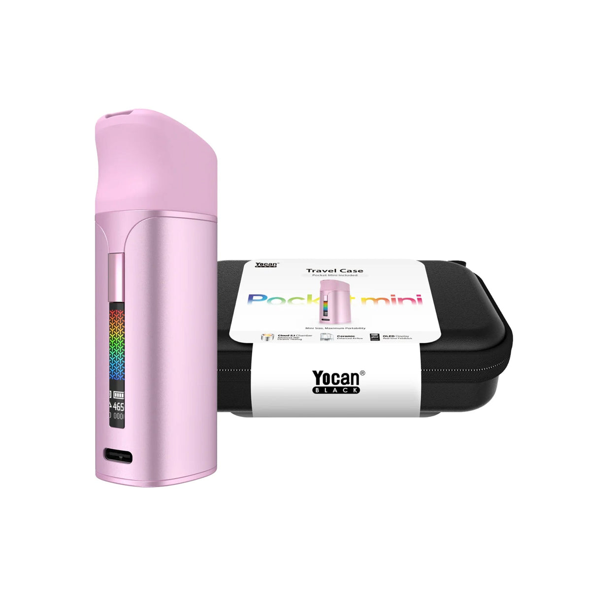 Pocket Mini Concentrate Vaporizer & Travel Case | Yocan Black | Multiple Colours
