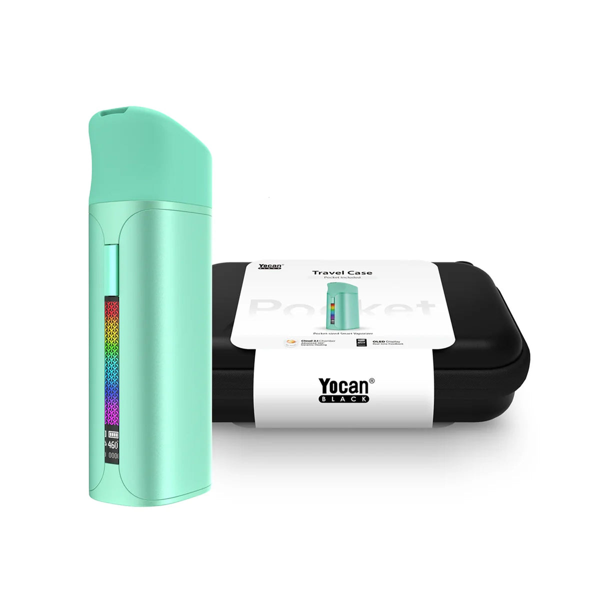 Pocket Concentrate Vaporizer & Travel Case | Yocan Black | Multiple Colours