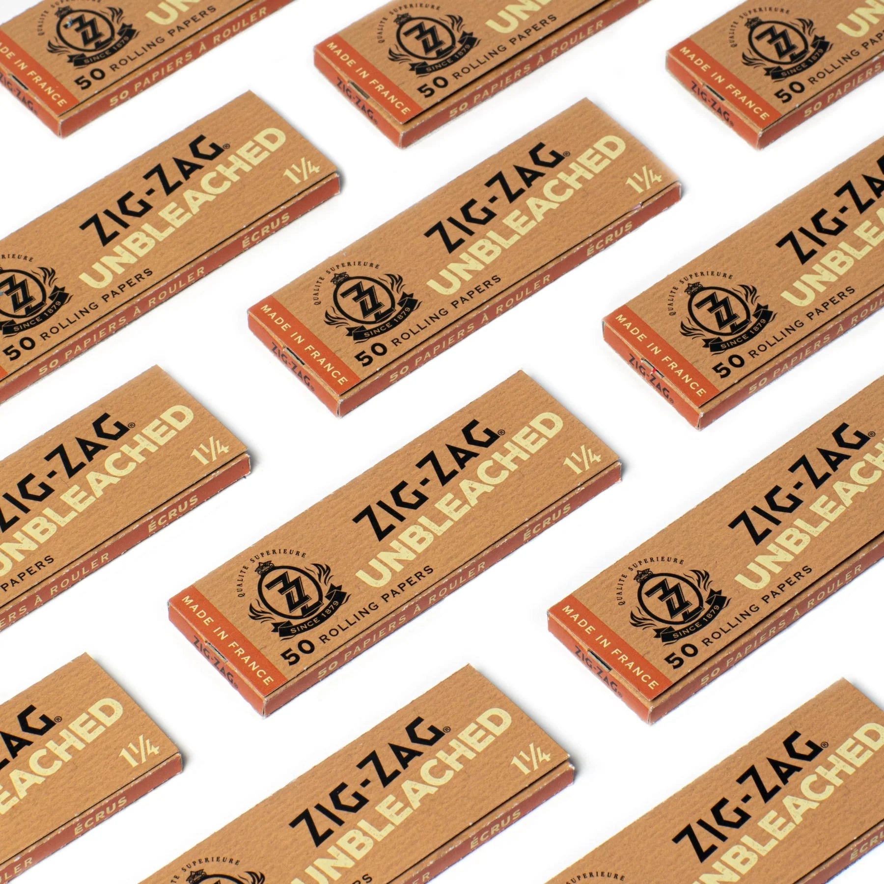 Zig Zag Unbleached Slow Burning Rolling Papers | Size: 1 1/4