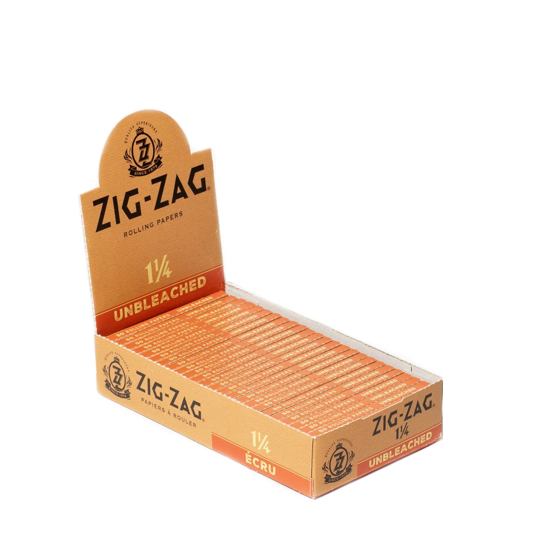 Zig Zag Unbleached Slow Burning Rolling Papers | Size: 1 1/4