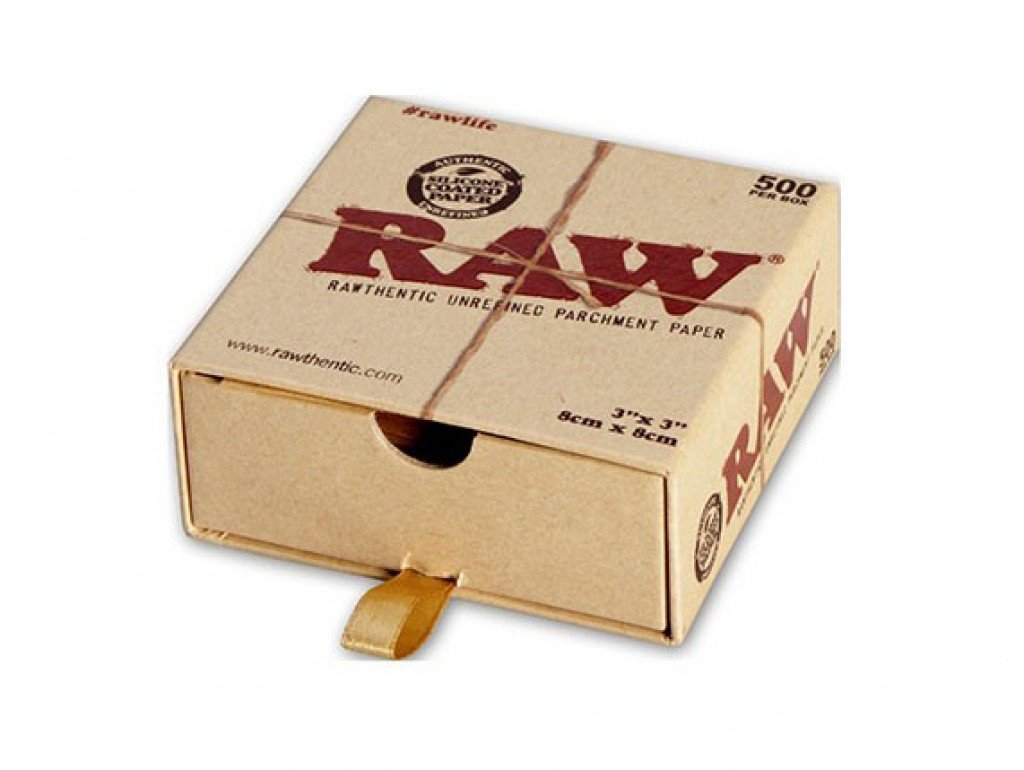 RAW Parchment Squares 3’’ X 3’’ - 500 Box