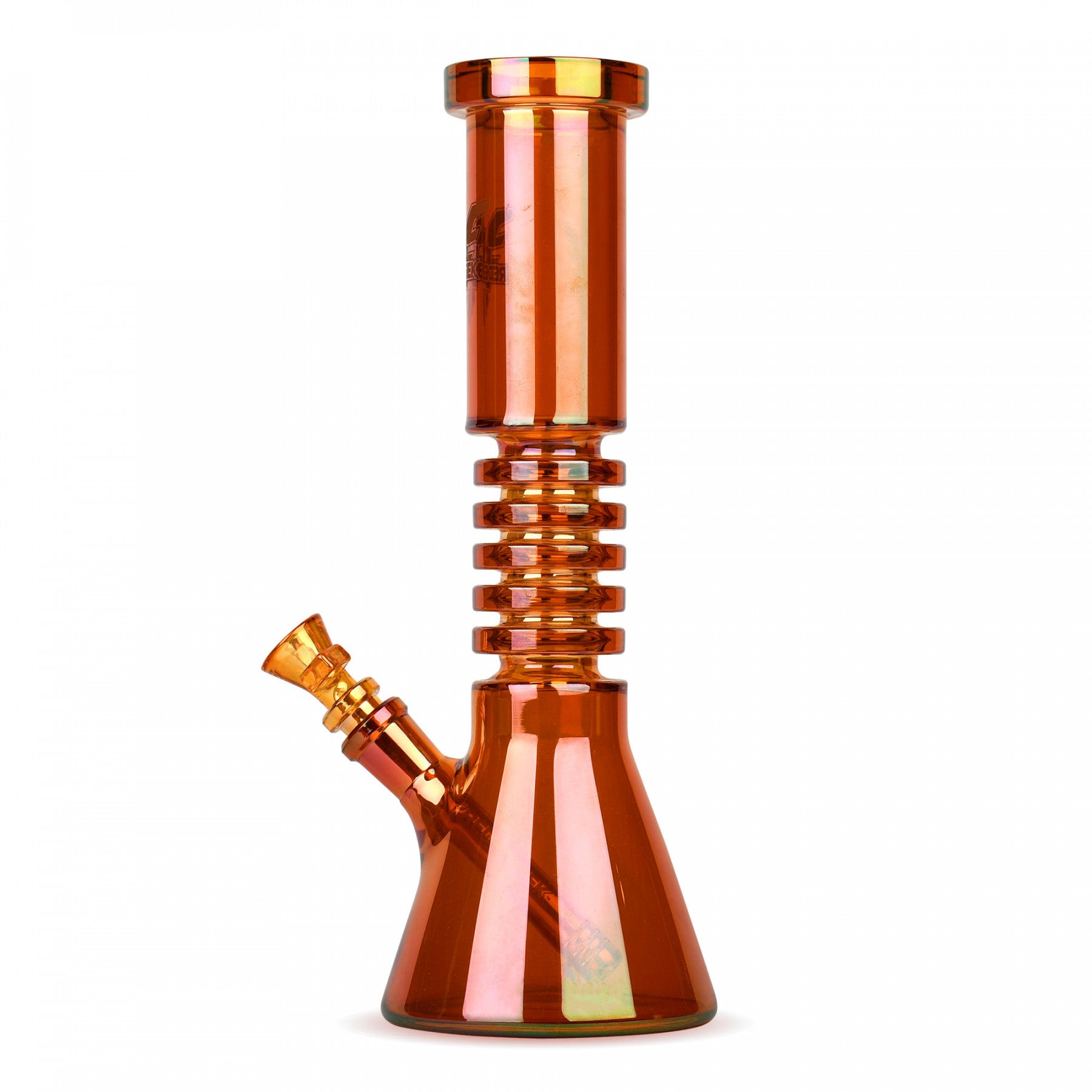 12" Metallic Terminator Finish Radiation Beaker - Red Eye Tek - Red Wine