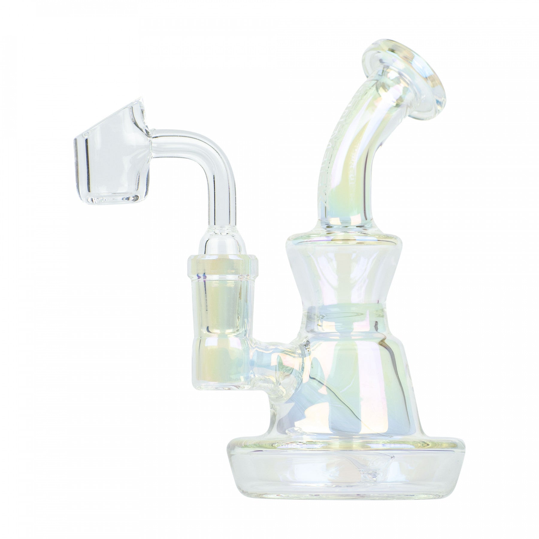 5" Metallic Terminator Finish Concentrate Rig - Red Eye Tek - Rainbow