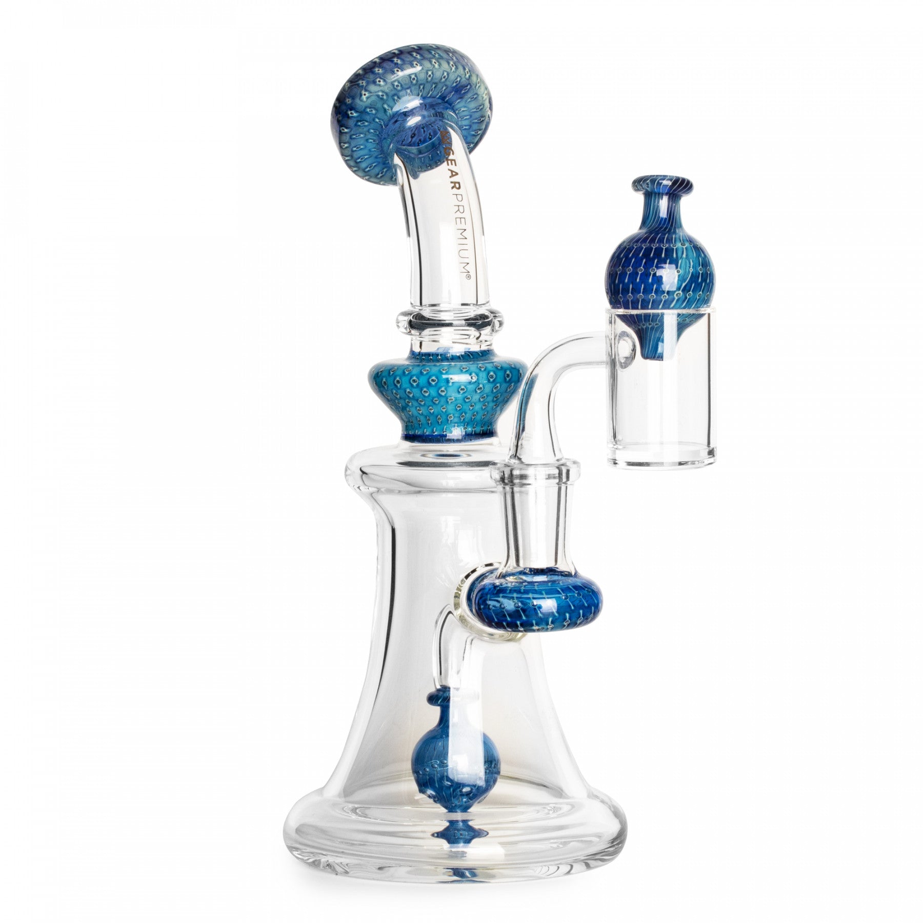7.5" Fizzer Bubble Tech Concentrate Rig | Gear Premium | Blue