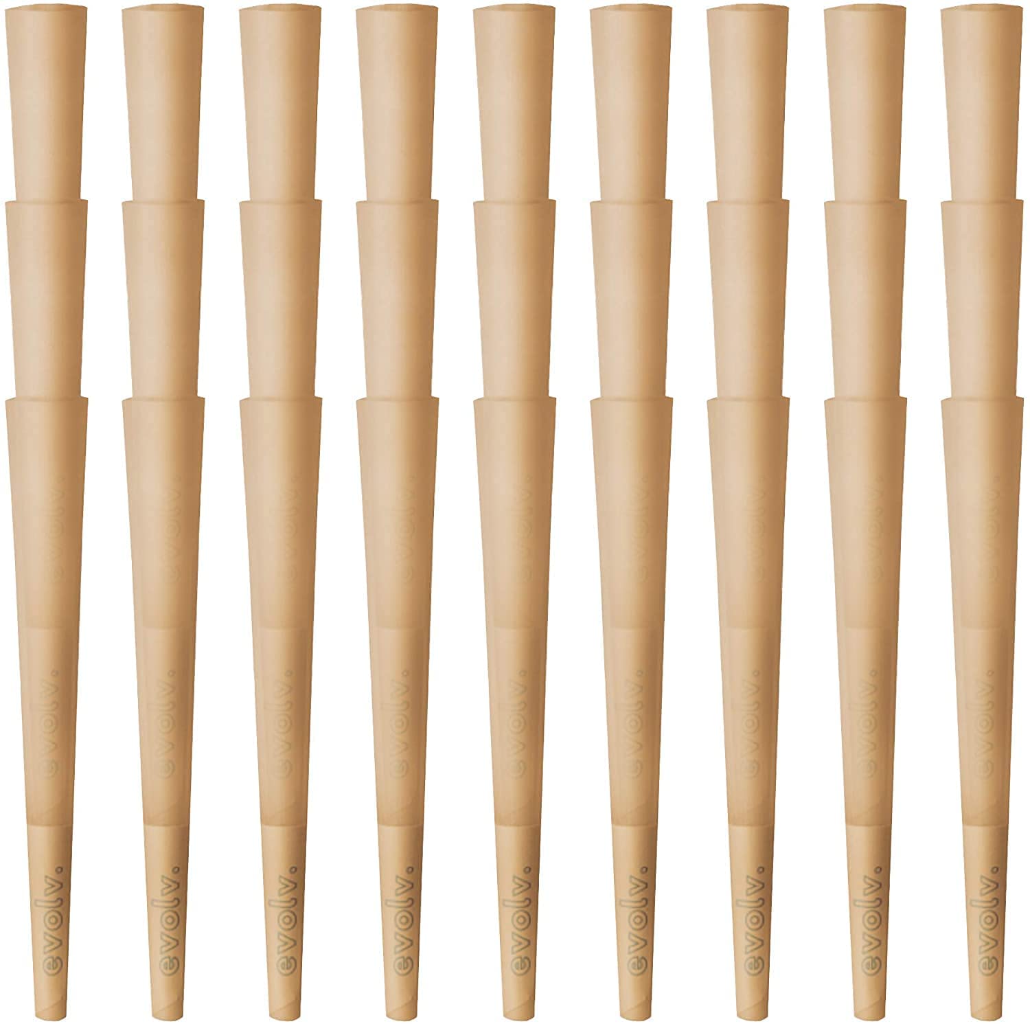 EVOLV Organic Hemp Pre-Rolled Cones | Single Size (Dog Walker) | 70mm/30mm | 100/Pack
