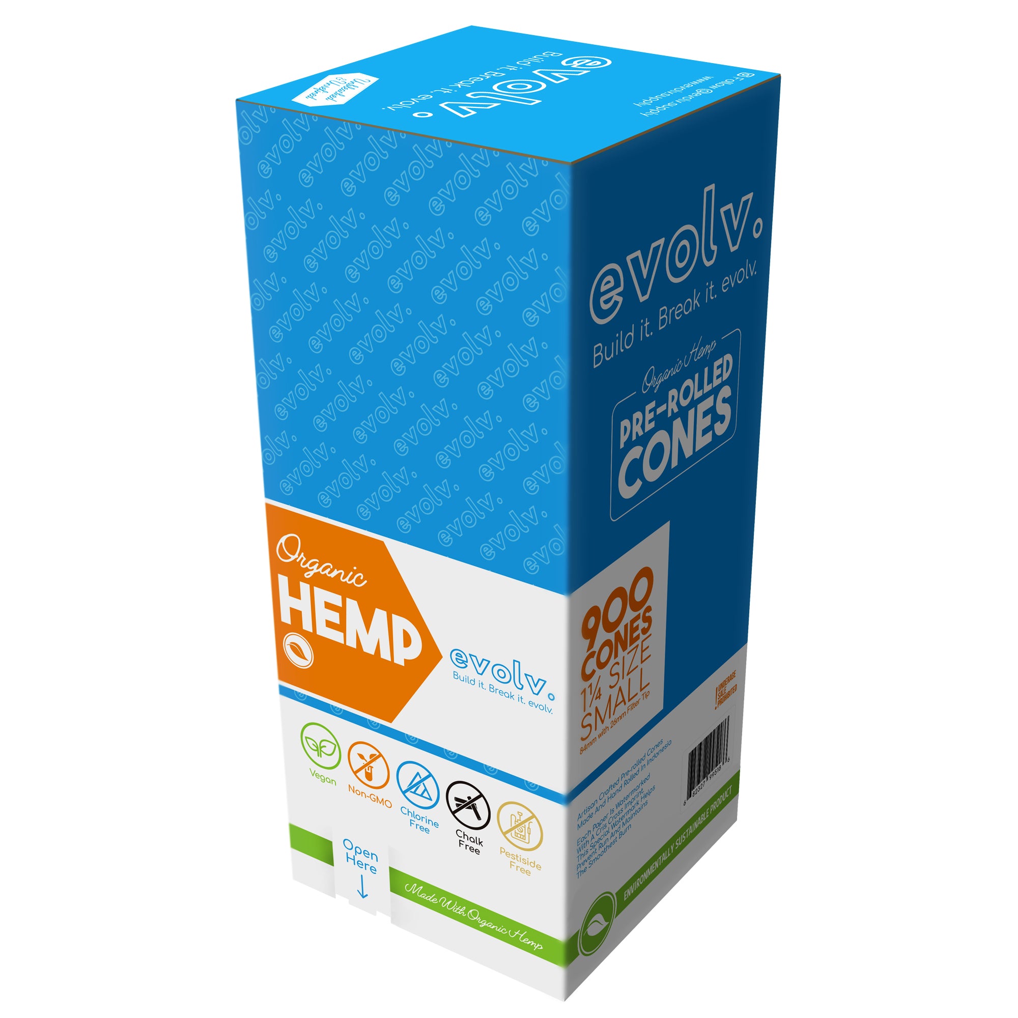EVOLV Organic Hemp Pre-Rolled Cones 1 1/4