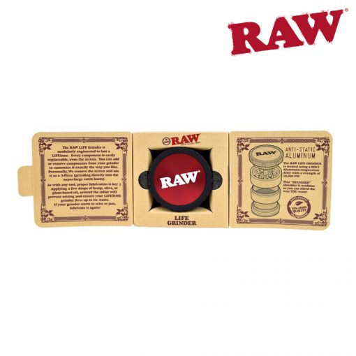 RAW Life 4 Piece Grinder | V3 | Red