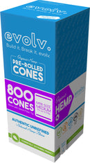 EVOLV Organic Hemp Pre-Rolled Cones | Size: M98 (98mm) | 800/Pack