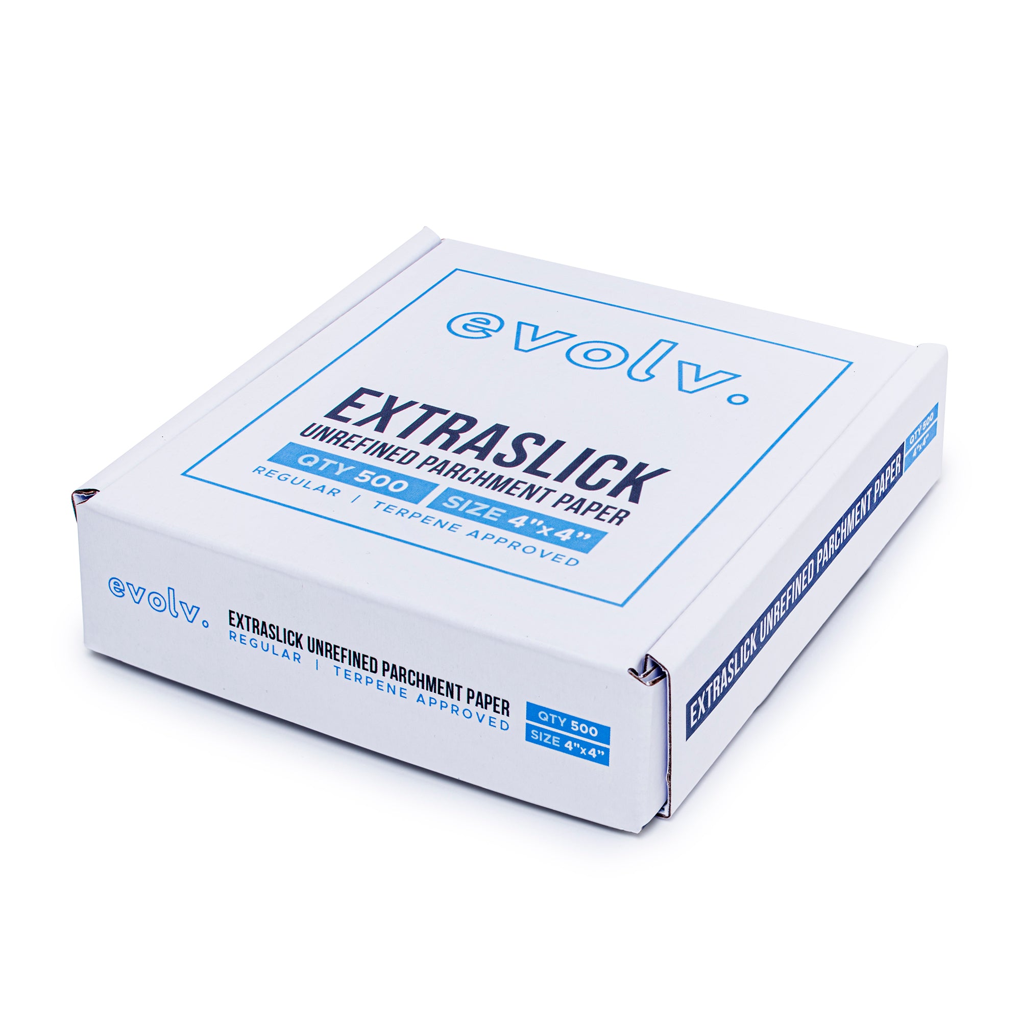 EVOLV | Parchment Squares | Unrefined & Extra-Slick Sheets | 4"x4" | 500 Count