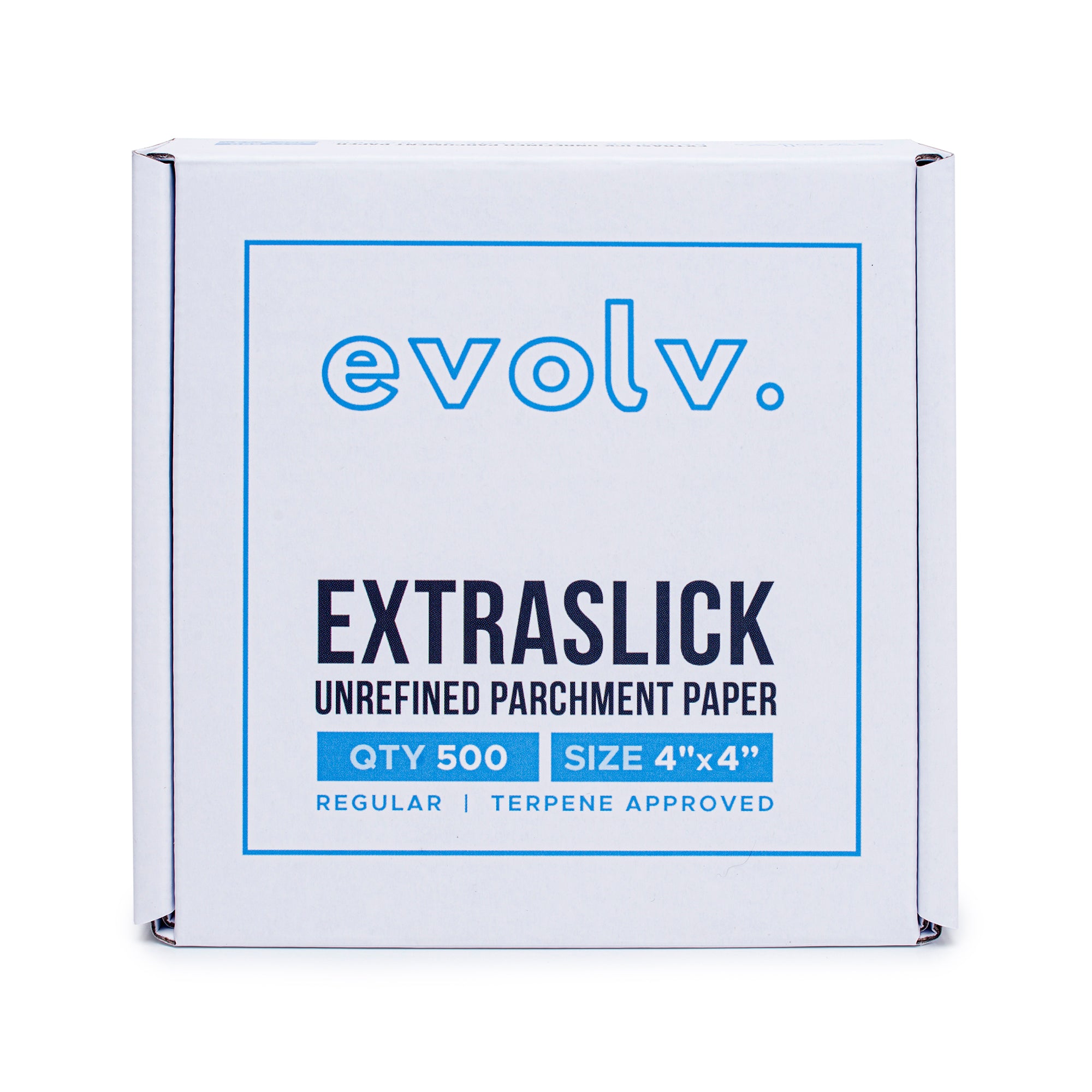 EVOLV | Parchment Squares | Unrefined & Extra-Slick Sheets | 4"x4" | 500 Count