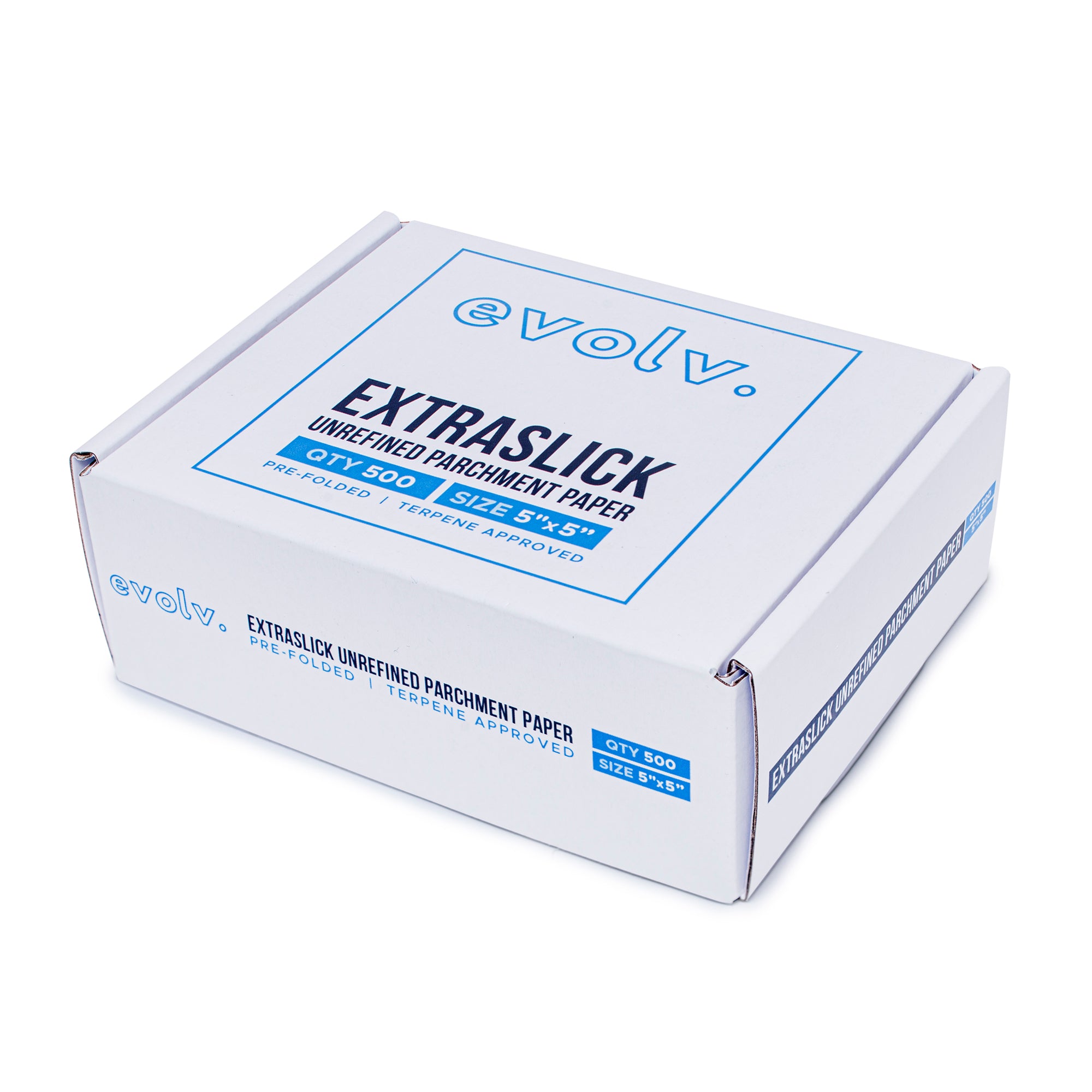 EVOLV | Parchment Squares | Pre-Folded & Extra-Slick Sheets | 5"x5" | 500 Count