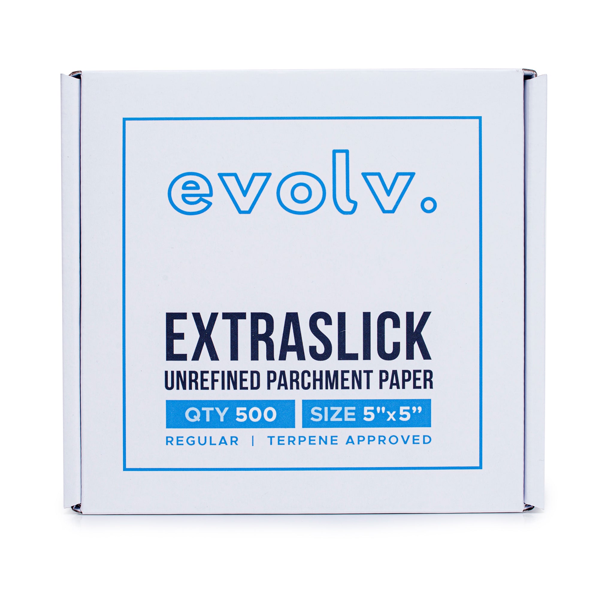 EVOLV | Parchment Squares | Unrefined & Extra-Slick Sheets | 5"x5" | 500 Count