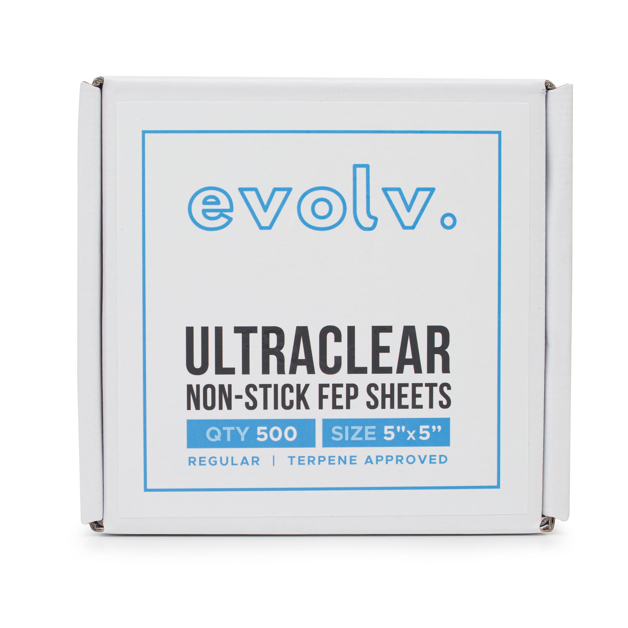 EVOLV | FEP Ultra Clear Non-Stick Sheets | 5"x5" | 500 Count