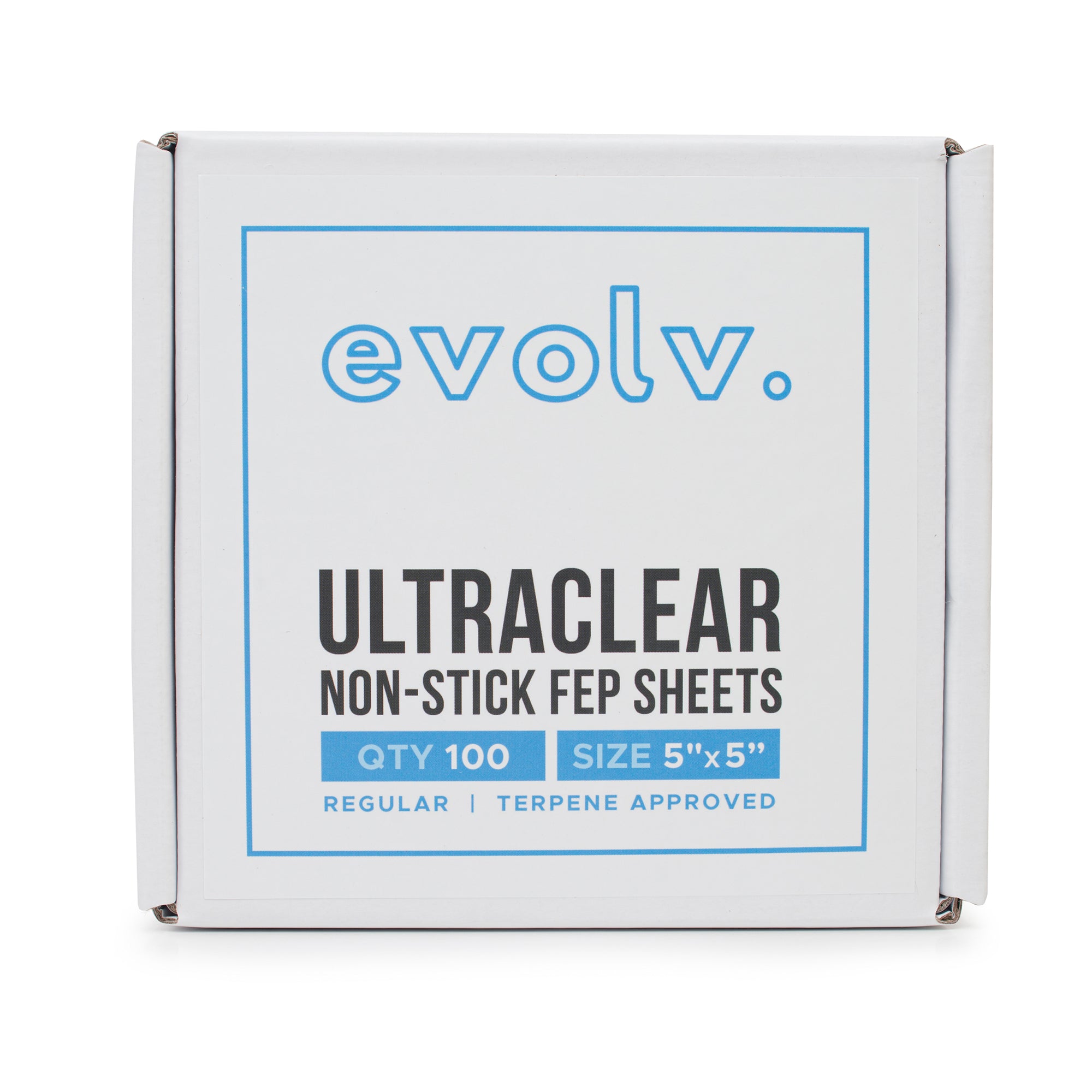 EVOLV | FEP Ultra Clear Non-Stick Sheets | 5"x5" | 100 Count