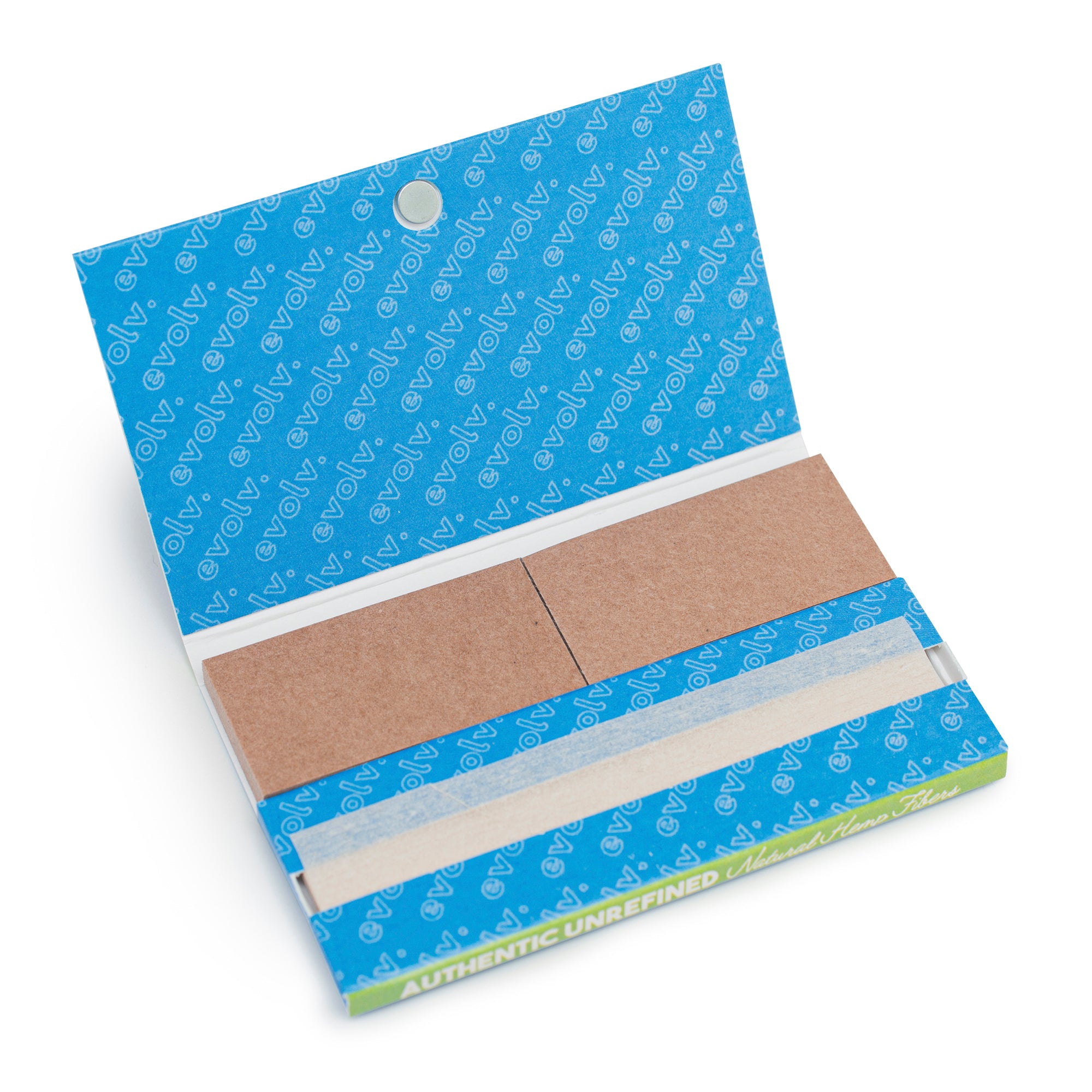 EVOLV Organic Hemp Rolling Papers | Size: 1 1/4 | w/ Magnetic Booklet + Tips