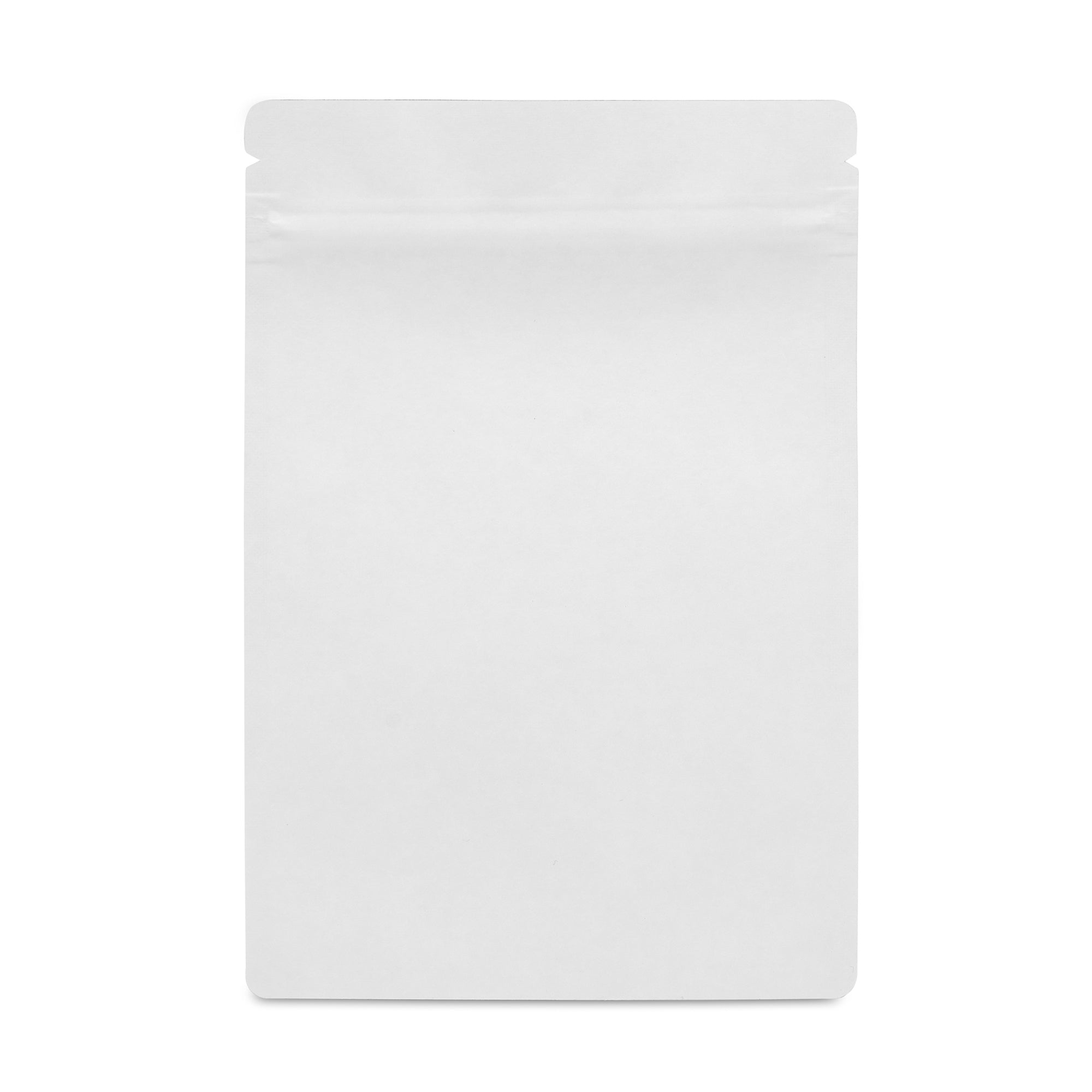 Matte White Mylar 14g Bag | Tamper Evident | 100pc