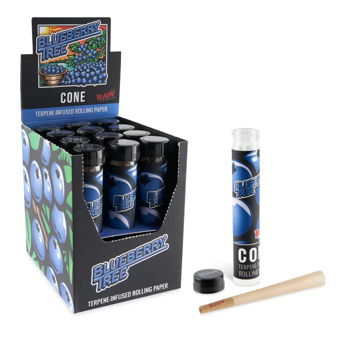 RAW x Orchard Beach | Blueberry Tree Terpene Infused Pre-Rolled Cone | King Size