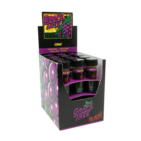 RAW x Orchard Beach | Grape Tree Terpene Infused Pre-Rolled Cone | King Size